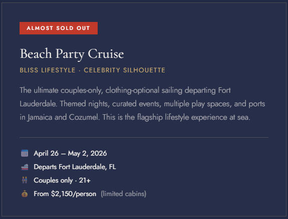 Bliss Beach Party April 2026